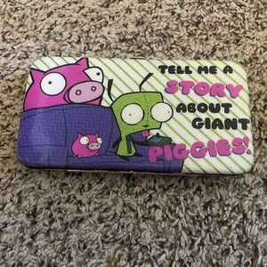 Invader Zim Giant Piggies Hard Case Wallet RARE